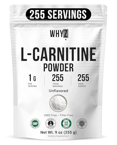 L-Carnitine Powder Unflavored Carnitine Supplement Amino Acid Powder for Nutrition and…