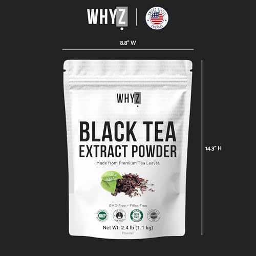 Instant Black Tea Powder, Pure Black Tea for Hot and Cold Beverages, Refreshing Black…