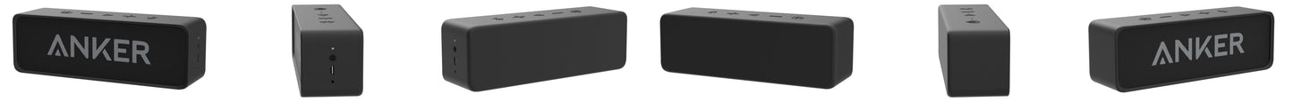 Upgraded, Anker Soundcore Bluetooth Speaker with IPX5 Waterproof, Stereo Sound, 24H Playtime, Portable Wireless Speaker for iPhone, Samsung and More