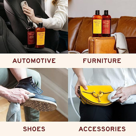 Leather Honey Leather Conditioner, Best Leather Conditioner Since 1968. For Use on Leather Apparel, Furniture, Auto Interiors, Shoes, Bags and Accessories. Non-Toxic and Made in the USA!