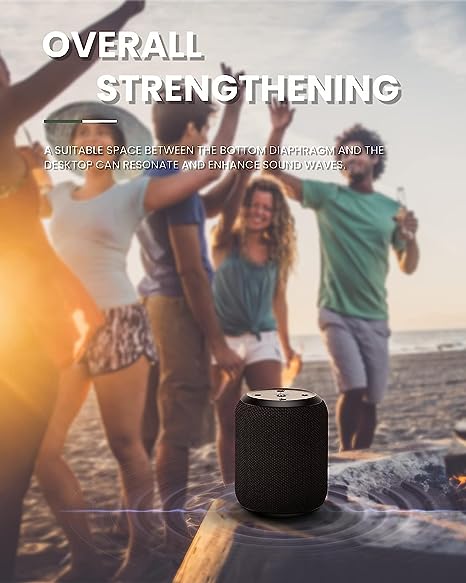 Bluetooth Speakers,Portable Wireless Speaker with 15W Stereo Sound, Active Extra Bass, IPX6 Waterproof Shower Speaker, Double Pairing, for Party, Home Theater, Game Theater