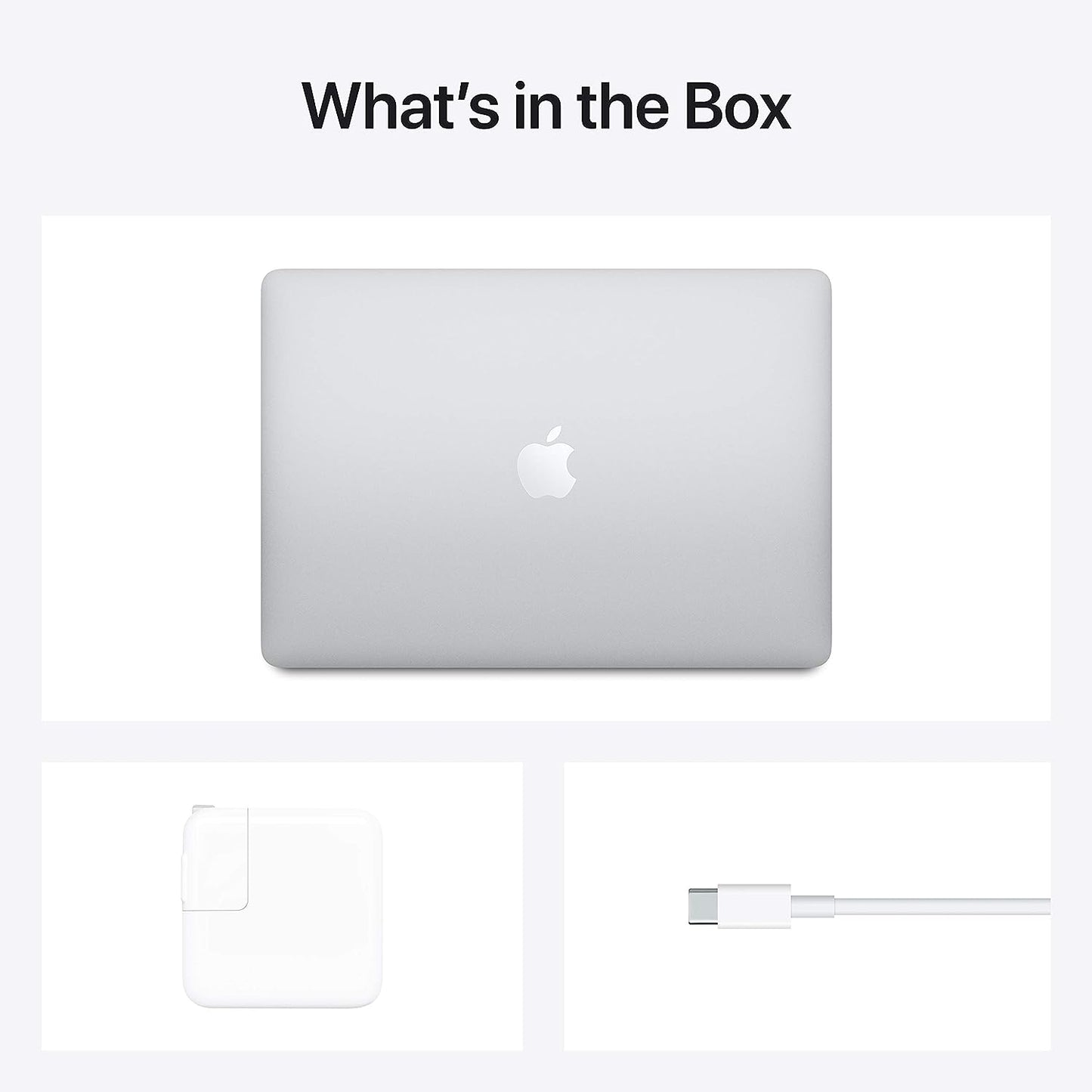 Apple 2020 MacBook Air Laptop M1 Chip, 13" Retina Display, 8GB RAM, 256GB SSD Storage, Backlit Keyboard, FaceTime HD Camera, Touch ID. Works with iPhone/iPad; Silver
