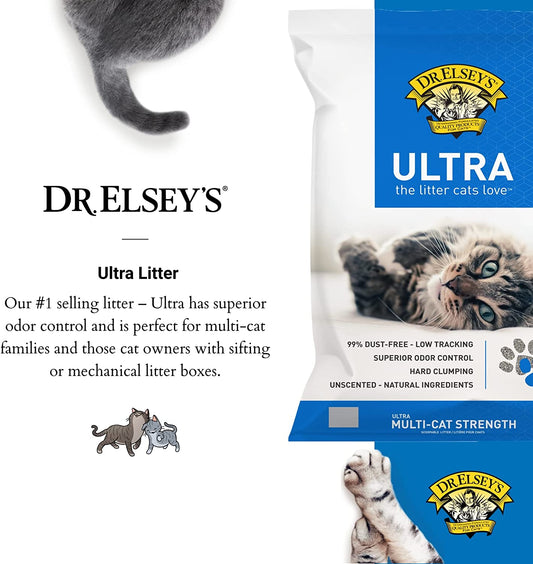 Dr. Elsey's Precious Cat Ultra Cat Litter, 18 pound bag
