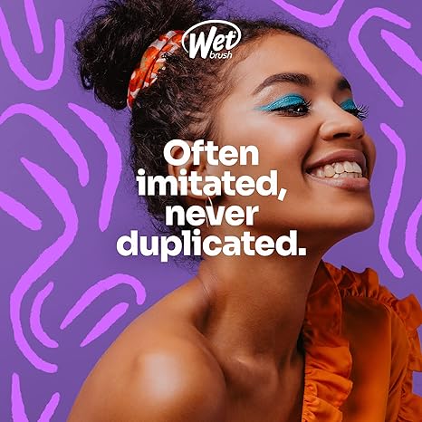 Wet Brush Original Detangler Hair Brush, Amazon Exclusive Aqua - Ultra-Soft IntelliFlex Bristles - Detangling Hairbrush Glides Through Tangles For All Hair Types (Wet Dry & Damaged Hair) - Women & Men