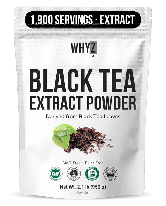 Instant Black Tea Extract Powder, Unsweetened Iced Tea Extract from Real Black Tea Leaves…