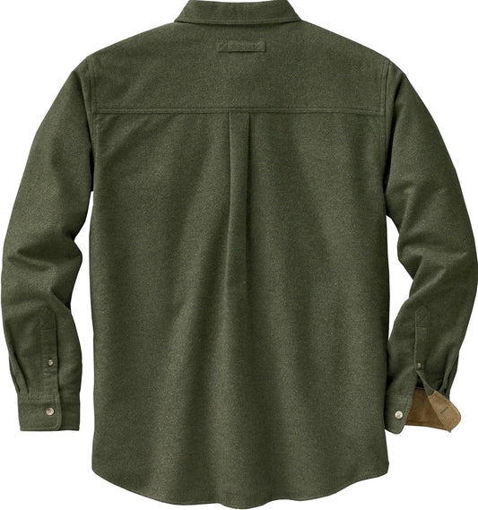 Legendary Whitetails Men's Buck Camp Flannel, Long Sleeve Plaid Button Down Casual Shirt, Corduroy Cuffs