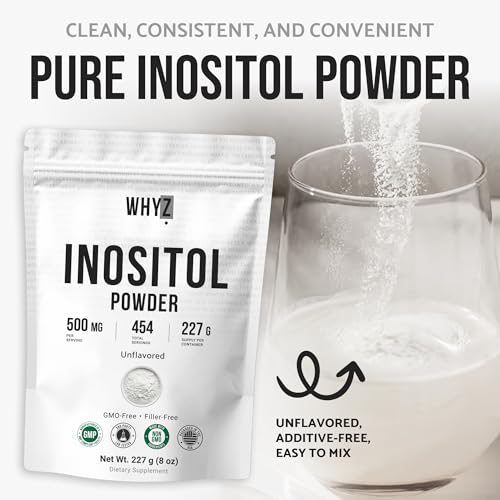 Inositol Powder 8oz, Natural Inositol Supplement for Ovarian Support, Fertility and…