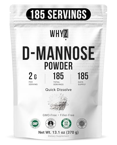 D-Mannose Powder Quick Dissolve Pure Premium Mannose Supplement Essential Powder for…