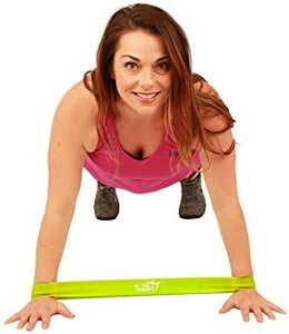 Fit Simplify Resistance Loop Exercise Bands with Instruction Guide and Carry Bag, Set of 5