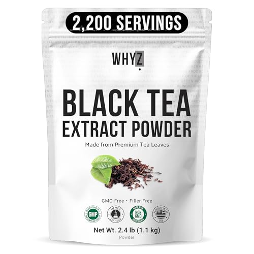 Instant Black Tea Powder, Pure Black Tea for Hot and Cold Beverages, Refreshing Black…