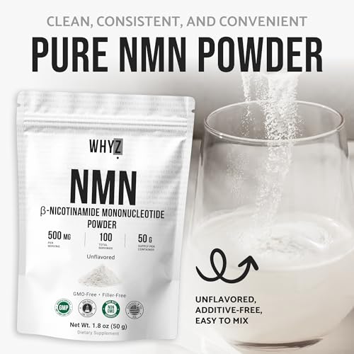 Pure NMN Powder Nicotinamide Mononucleotide Quick Dissolved NMN Supplement Powder 100%…