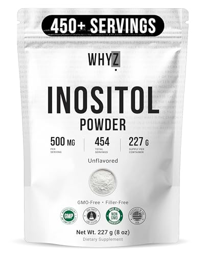 Inositol Powder 8oz, Natural Inositol Supplement for Ovarian Support, Fertility and…