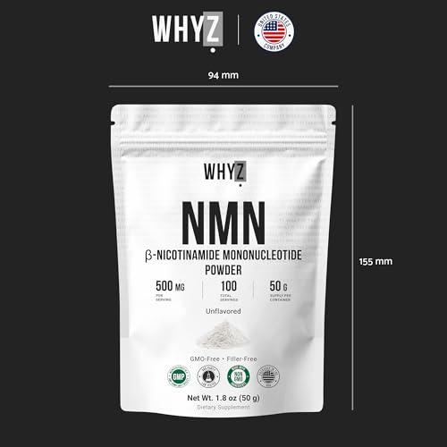 Pure NMN Powder Nicotinamide Mononucleotide Quick Dissolved NMN Supplement Powder 100%…