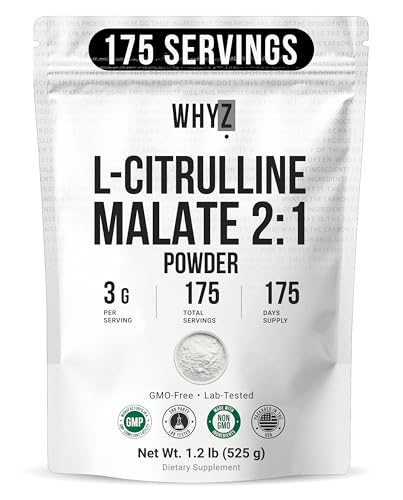 L-Citrulline Malate 2 : 1 Powder Unflavored L Citrulline Malate Nitrate-Rich Dissolves…