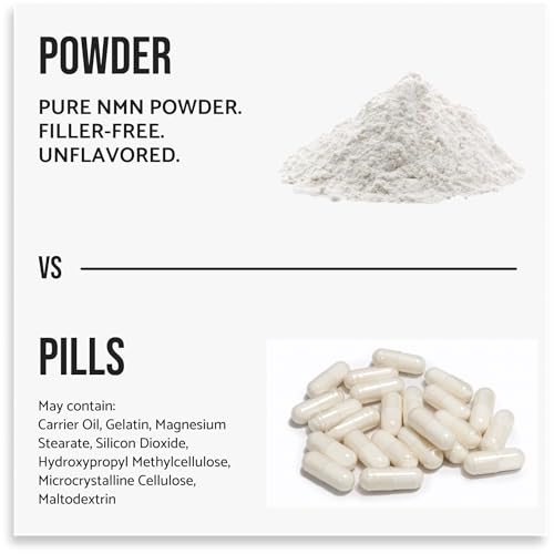 Pure NMN Powder Nicotinamide Mononucleotide Quick Dissolved NMN Supplement Powder 100%…