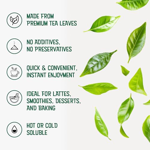 Instant Black Tea Powder 1.4 oz, Pure Black Tea for Hot and Cold Beverages, Refreshing…