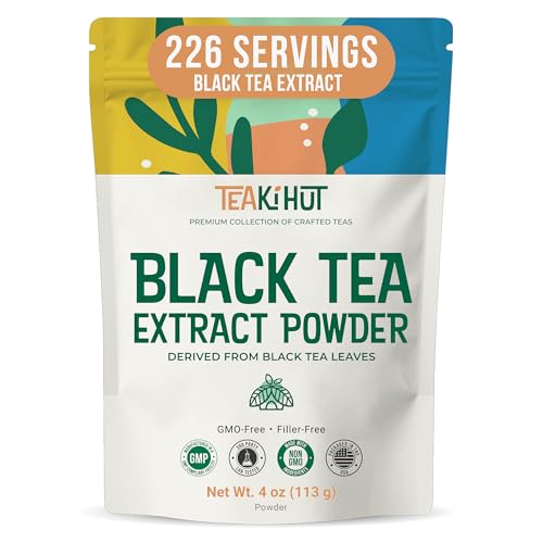 Instant Black Tea Extract Powder, Unsweetened Iced Tea Extract Powder from Real Black Tea…