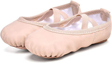Load image into Gallery viewer, Stelle Ballet Shoes for Girls Toddler Ballet Slippers Soft Leather Boys Dance Shoes for Toddler/Little Kid/Big Kid