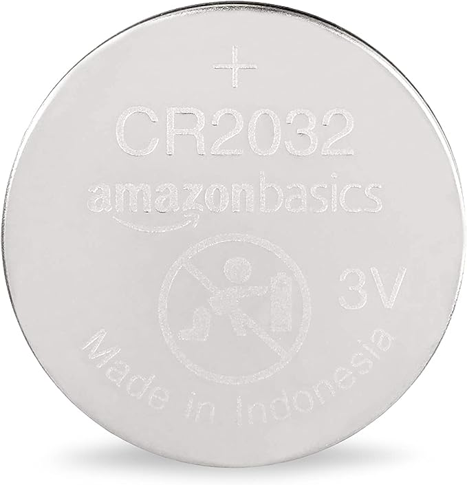 Amazon Basics 4-Pack CR2032 Lithium Coin Cell Battery, 3 Volt, Long Lasting Power, Mercury-Free