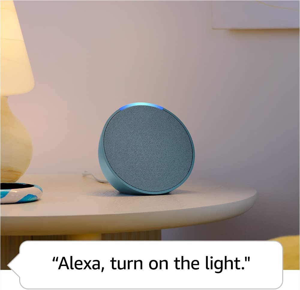 Introducing Echo Pop | Full sound compact smart speaker with Alexa | Charcoal