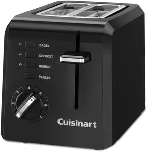 Cuisinart CPT-122BK 2-Slice Compact Plastic Toaster, Black