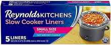Load image into Gallery viewer, Reynolds Kitchens Slow Cooker Liners, Small (Fits 1-3 Quarts), 5 Count