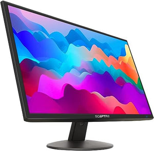 Sceptre 24-inch Professional Thin 1080p LED Monitor 99% sRGB 2x HDMI VGA Build-in Speakers, Machine Black (E248W-19203R Series)