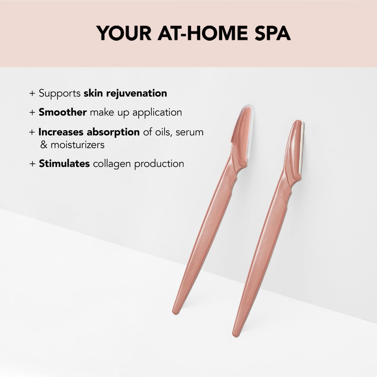 Kitsch Dermaplaning Tool - Face Razors for Women | Eyebrow Razor & Face Shaver for Women | Facial Hair Removal for Women | Dermaplane Razor for Women Face, 12 pc (Terracotta)