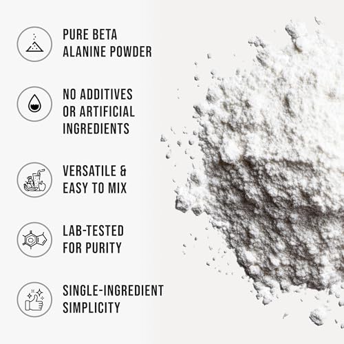 WHYZ Beta Alanine Powder Pure Beta Alanine Pre-Workout Supplement for Sustained Energy…