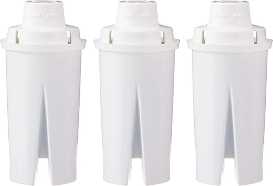 Amazon Basics Replacement Water Filters for Pitchers, Compatible with Brita, 3-Pack