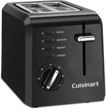 Load image into Gallery viewer, Cuisinart CPT-122BK 2-Slice Compact Plastic Toaster, Black