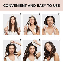Load image into Gallery viewer, Kitsch Satin Heatless Curling Set - Hair Rollers for Heatless Curls | Heatless Hair Curlers &amp; Hot Rollers | Hair Curlers to Sleep in | Heatless Curling Rod Headband | Heatless Curler (SunsetTieDye)