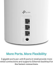 Load image into Gallery viewer, TP-Link Deco AX3000 WiFi 6 Mesh System(Deco X55) - Covers up to 6500 Sq.Ft. , Replaces Wireless Router and Extender, 3 Gigabit ports per unit, supports Ethernet Backhaul (3-pack)