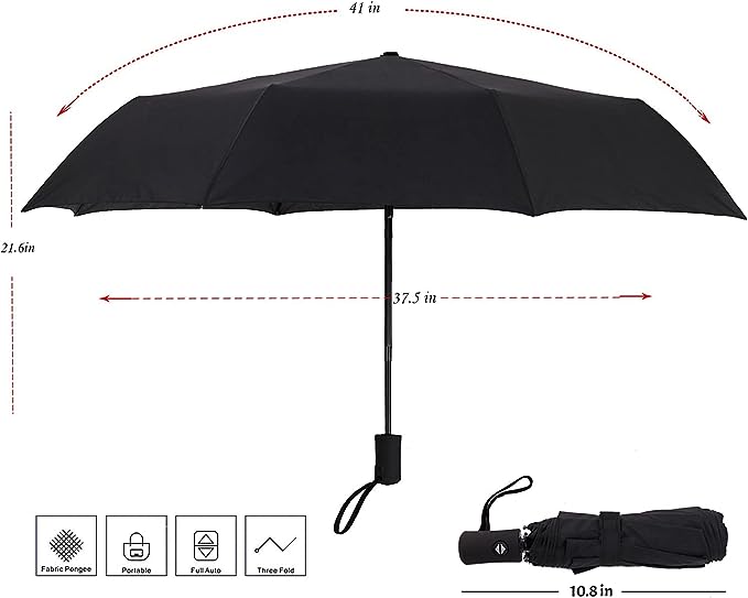 SY COMPACT Travel Umbrella Windproof Automatic Umbrellas-Factory Outlet umbrella