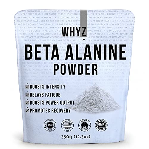 WHYZ Beta Alanine Powder Pure Beta Alanine Pre-Workout Supplement for Sustained Energy,…