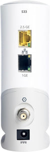 ARRIS Surfboard S33 DOCSIS 3.1 Multi-Gigabit Cable Modem | Approved for Comcast Xfinity, Cox, Spectrum & More | 1 & 2.5 Gbps Ports | 2.5 Gbps Max Internet Speeds | 4 OFDM Channels | 2 Year Warranty