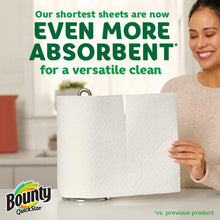 Load image into Gallery viewer, Bounty Quick Size Paper Towels, White, 8 Family Rolls = 20 Regular Rolls (Packaging May Vary)