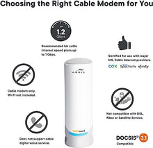 Load image into Gallery viewer, ARRIS Surfboard S33 DOCSIS 3.1 Multi-Gigabit Cable Modem | Approved for Comcast Xfinity, Cox, Spectrum &amp; More | 1 &amp; 2.5 Gbps Ports | 2.5 Gbps Max Internet Speeds | 4 OFDM Channels | 2 Year Warranty