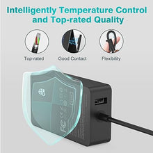 Load image into Gallery viewer, 65W Surface Pro Laptop Charger for Microsoft Surface Pro 9, 8, 7+, 7, 6, 5, 4, 3, X, Windows Surface Laptop 5, 4, 3, 2, 1 Studio, Surface Go Tablet, Surface Book 3, 2, 1, Support 44W, 36W, LED, 10FT