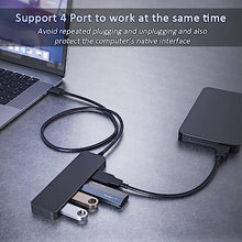 Load image into Gallery viewer, USB 3.0 Hub, VIENON 4-Port USB Hub USB Splitter USB Expander for Laptop, Xbox, Flash Drive, HDD, Console, Printer, Camera,Keyborad, Mouse
