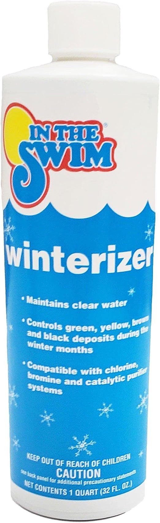 In The Swim Pool Closing Kit - Winterizing Chemicals for Above Ground and In-Ground Pools - Up to 15,000 Gallons Multicolor