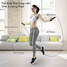 Load image into Gallery viewer, Jump Rope, Tangle-Free Rapid Speed Jumping Rope Cable with Ball Bearings for Women, Men, and Kids, Adjustable Steel Jump Rope Workout with Foam Handles for Fitness, Home Exercise &amp; Slim Body