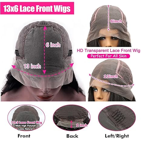 Rose Sister 13x6 Body Wave Lace Front Wigs Pre Plucked 180% Density 13x6 HD Transparent Frontal Wigs Body Wave Glueless Wigs Human Hair Lace Front Wigs for Black Women with Baby Hair 26 Inch