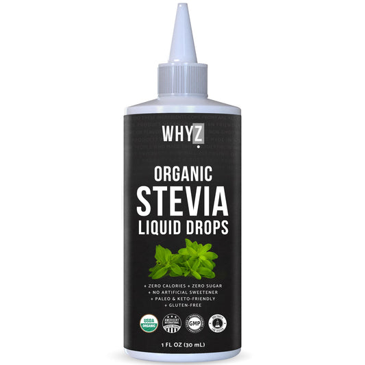 Organic Stevia Liquid Drops Pure Liquid Stevia Extract, Zero Calorie Sweetener for…