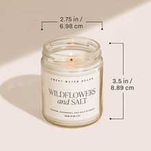 Load image into Gallery viewer, Sweet Water Decor Hello Fall Candle | Cinnamon, Apples, and Clove Autumn Scented Soy Candles for Home | 9oz Clear Jar, 40 Hour Burn Time, Made in the USA