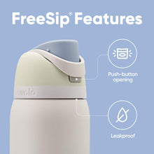 Load image into Gallery viewer, Owala FreeSip Insulated Stainless Steel Water Bottle with Straw for Sports and Travel, BPA-Free, 24oz, Iced Breeze