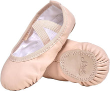 Load image into Gallery viewer, Stelle Ballet Shoes for Girls Toddler Ballet Slippers Soft Leather Boys Dance Shoes for Toddler/Little Kid/Big Kid