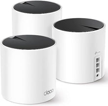 Load image into Gallery viewer, TP-Link Deco AX3000 WiFi 6 Mesh System(Deco X55) - Covers up to 6500 Sq.Ft. , Replaces Wireless Router and Extender, 3 Gigabit ports per unit, supports Ethernet Backhaul (3-pack)