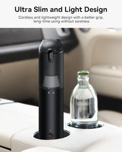 Baseus Car Vacuum Cleaner Portable Cordless, 12000PA Rechargeable Handheld Vacuum with Single Touch Empty, USB C Fast Charging, 4 in 1 Mini Air Blower Inflator Pump Vacuum for Car,Home,Camping