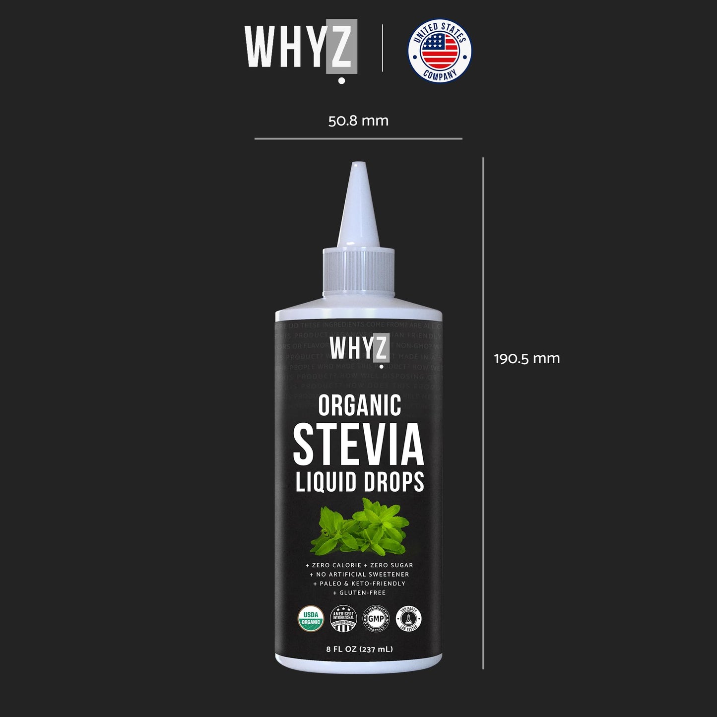 Organic Stevia Liquid Drops Pure Liquid Stevia Extract, Zero Calorie Sweetener for…
